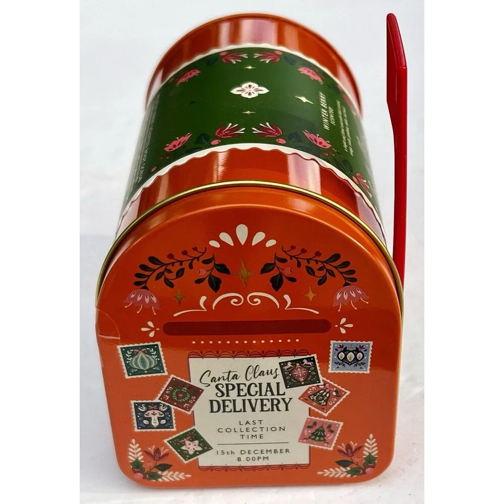 World Market Special Delivery Winter Berry Body Care Gift Set Mailbox Tin